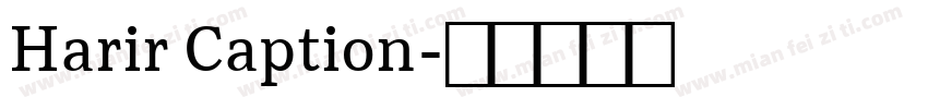 Harir Caption字体转换
